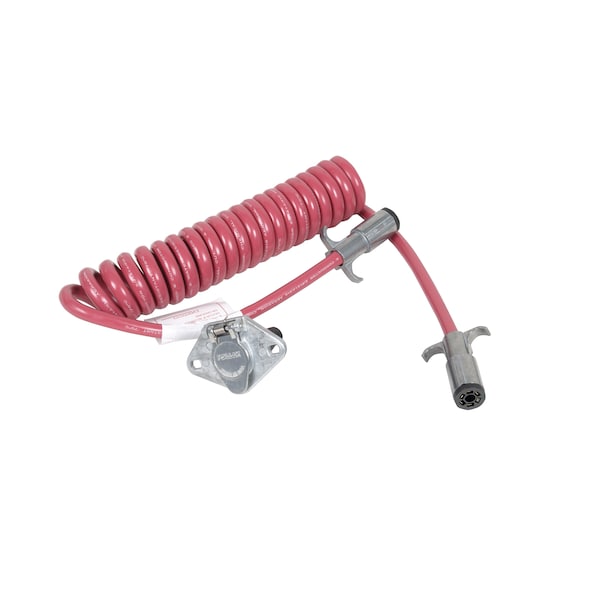 Dethmers Manufacturing Demco 9523054 7-Way to 6-Way Flex Coiled Lighting Cable 9523054 - main